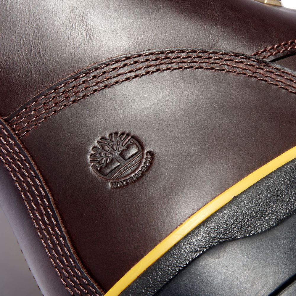 Botas de Amarrar Feminino - Timberland Malynn Ek+ Impermeavel - TYZKM5920 - Marrom Escuro